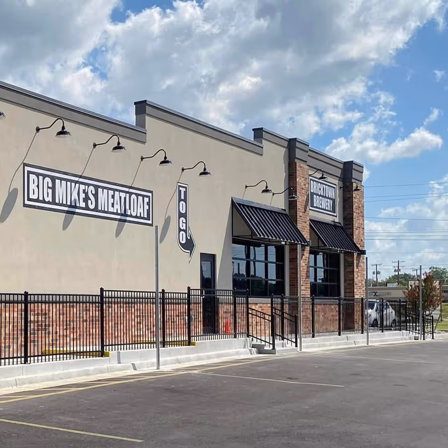 Ornamental iron fencing for a Tulsa business, built by Mills Fence